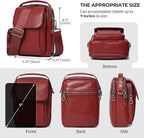 Augus Leather Small Messenger Bag - Image 5