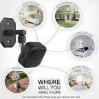 2Pack Adhesive Wall Mount Adjustable Security Wall Mount Bracket - Image 6