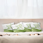 Ambesonne Vines Throw Pillow Cushion Case Pack of 4, Butterflies Leaves Flowers - Image 6