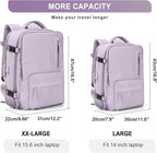 WONHOX Large Travel Backpack Carry on Flight Approved Laptop Work Business - Image 3