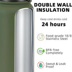 Fanhaw 24 oz Insulated Stainless Steel Water Bottle - Image 3