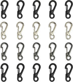 SWATOM Small Mini Carabiner Clip Tiny Spring Snap Hook Keychains Micro by SWATOM