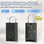 Smart Key Lock Box with Code, Dhiedas Large Fingerprint Lock Box with APP - Image 2