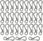 Mini Carabiner Clips with Metal Spring Wiregate Hook and Little Eye Hole by Bytiyar