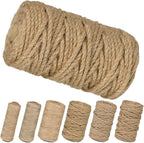 PerkHomy 5mm Jute Rope 105 Feet Twisted Heavy Duty and Thick Twine Rope - Image 2