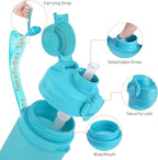 TakeToday Collapsible Water Bottles 32oz, Foldable Travel Water Bottle - Image 9