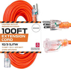 Iron Forge Cable Lighted Outdoor Extension Cord 100 Ft by IronForgeCable