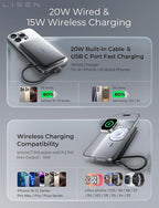 LISEN 0.5'' Ultra Slim MagSafe Power Bank - Image 5