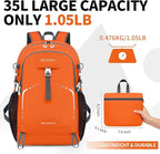 35L Lightweight Packable Backpack – Durable Foldable Daypack - Image 4