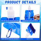 Teenyyou 24pack Collapsible Water Bottles Bulk 16oz Foldable Water Bottles - Image 3
