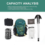MOUNTAINTOP Hiking Backpack, 30L Camping Backpack, Men Women Hiking Daypack - Image 7