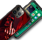 for iPhone 13 Pro Max Case, Gestures Funny Skull Pattern Graphic Design Girl - Image 7
