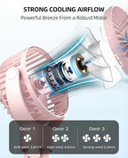 Portable Stroller Mini Fan, Small Rechargeable Personal Cooler w/ 360° Rotation - Image 3