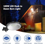 Karjoefar LED Barn Light, Dusk to Dawn Outdoor Lighting - Image 2