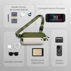 tomtoc Compact EDC Sling Bag 3L-10L, Minimalist Crossbody Bag Chest Shoulder - Image 9