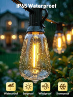65ft-Solar-String-Lights-Outdoor-Waterproof-Solor-Powered-Patio-Light-Hanging-Ou - Image 4