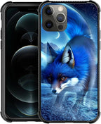 for iPhone 11 Pro Max Case, Snowy Mountain Fox Lake Pattern Graphic Design Girl by FKBRCL4U