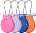 for AirTag Holder with Wire Cable, 4 Pack IPX8 Waterproof PC Hard Case by HOME