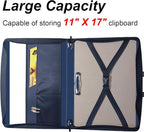 Acocony 11x17 Portfolio with Zipper Closure PP Material Oxford Cloth Edge - Image 4