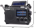 Kaito KA500 5-way Powered Emergency AM/FM/SW NOAA Weather Alert Radio - Image 10