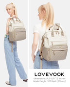 LOVEVOOK Laptop Backpack for Women, 15.6'' Waterproof Nurse Bag Teacher Work - Image 4