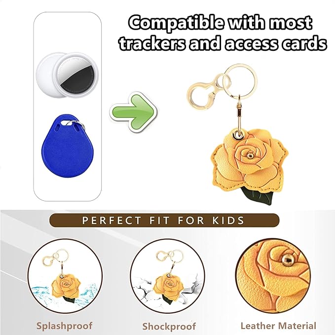 BORKUANA Leather Keychain Holder Case Compatible - Image 4
