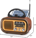 PRUNUS J-150 Portable Radio AM FM SW Bluetooth Speaker, Gifts - Image 7