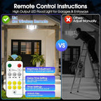 Motion Sensor Outdoor Light Hardwired, 45W 7500LM Security Flood Lights Motion - Image 9