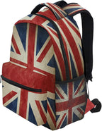 Backpacks UK British Flag School Bag Student Bookbag Adjustable Shoulder Bags - Image 3