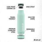 ZULU Ace Vacuum Insulated Stainless Steel Water Bottle - Image 3