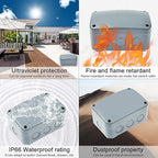 NineLeaf Outdoor Junction Box, IP66 Weatherproof Electrical Project Boxes - Image 6