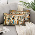 Old Egyptian Empire Couch Pillow Covers 12 X 20 0 Set of 2 Pillowcases - Image 5