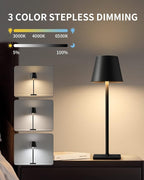 KDG Cordless Table Lamp, Portable LED Desk Lamp, 5000mAh Battery Operated - Image 6