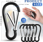 Yaocom 300 Pcs 2" Carabiner Bulk Small Carabiner Clip - Image 2