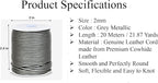 GENIQUE Real/Genuine Round Leather String Cord - Image 3
