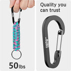 EOTW Paracord Keychain for Men Women Paracord Carabiner Backpack Keychain - Image 5