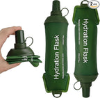2Pcs 500ml Soft Flask, TPU Collapsible Soft Water Bottle by Unknown