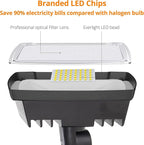 UME 2-Pack 19W Dusk to Dawn LED Security Light Outdoor, 2 Adjustable Head - Image 4