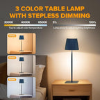 LUTEC 4 Pack Cordless Table Lamp, 6000mAh Rechargeable Battery Operated Desk - Image 2