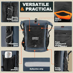 OSAH DRYPAK Waterproof Backpack Dry Bag 35L/55L/85L – Heavy Duty Roll-Top - Image 3