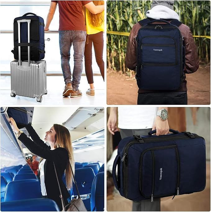Vancropak 35L Traveling Backpack, Airplane Approved Travel Carry on Bag hand - Image 6