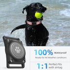 AirTag Dog Collar, IP68 Waterproof Air Tag Dog Collar Holder, Reflective - Image 2