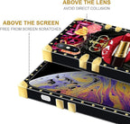 Compatible with iPhone Xs Max Case, Queen Lip Crown Leopard Print Luxury Golden - Image 7