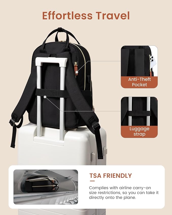 LOVEVOOK Backpack for Women, Laptop Backpack Women, Fits 15.6 Inch Laptop Bag - Image 7