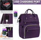 LOVEVOOK Laptop Backpack for Women, 17 Inch Professional Womens Travel Backpack - Image 4
