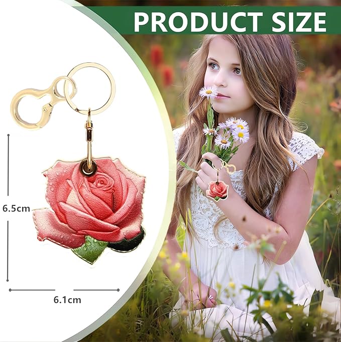 BORKUANA Leather Keychain Holder Case Compatible - Image 2