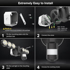 SANSI 55W 7000LM Motion Sensor Outdoor Security Lights, Super Bright 5000K Dusk - Image 7