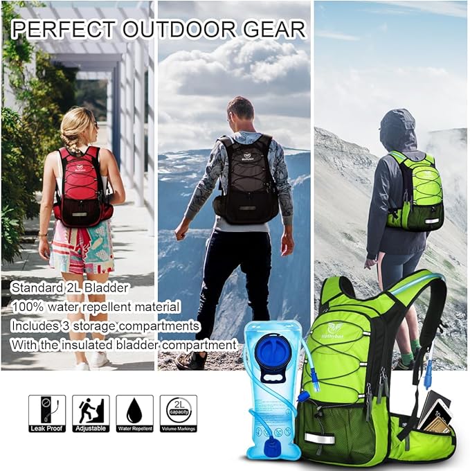 Mothybot Hydration Pack, Insulated Hydration Backpack - Image 6