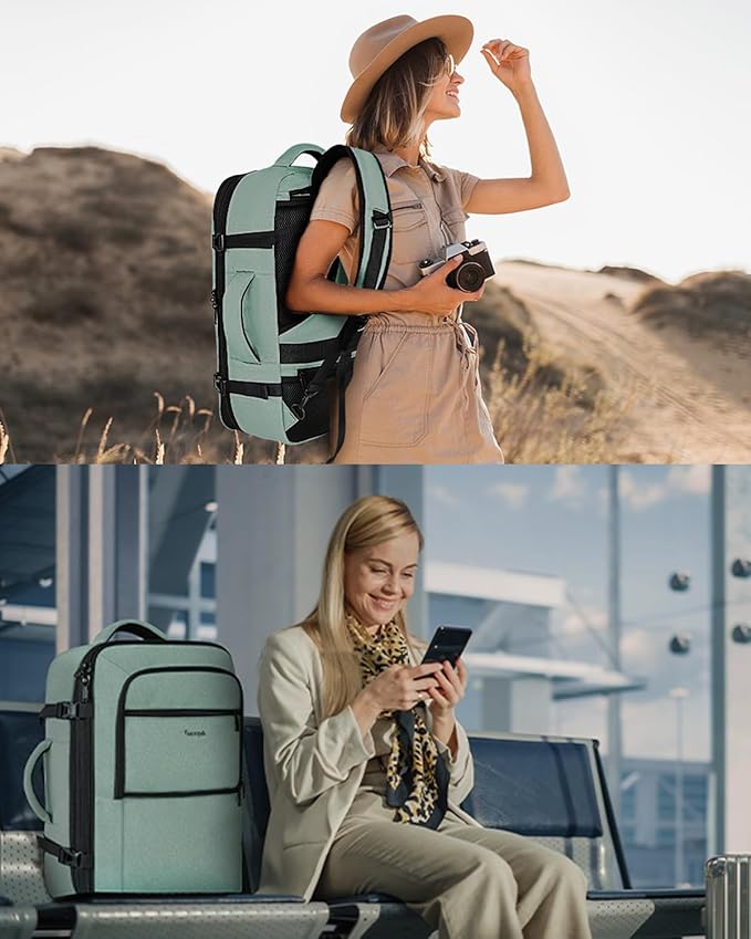 Vancropak Travel Bag, Large 40L Carry on Backpack Airline Approved Expandable - Image 10