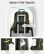 LOVEVOOK Laptop Backpack for Women, Travel Computer Work Bags - Image 4